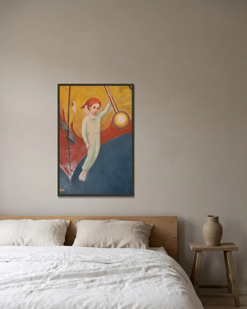 John Blund, Nils Dardel v rámu na stěně