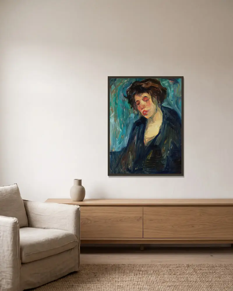 Žena, Nils Dardel v rámu na stěně