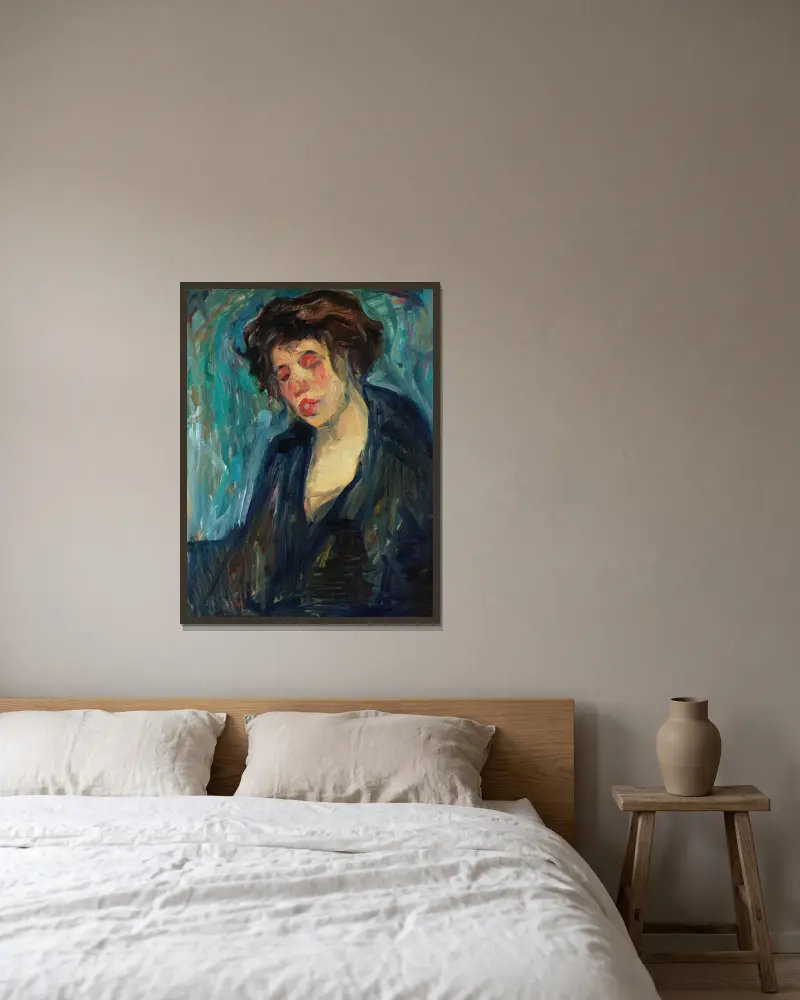 Žena, Nils Dardel v rámu na stěně