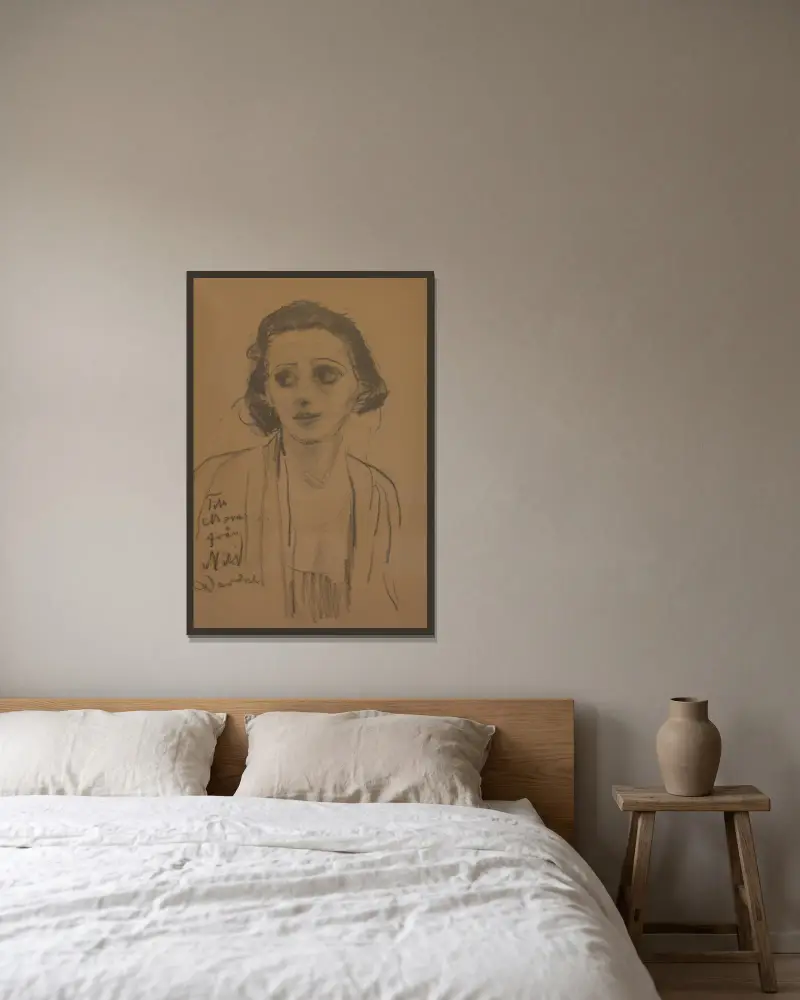 Mona Mårtensson, Nils Dardel v rámu na stěně