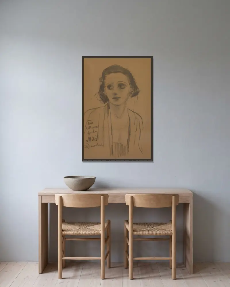 Mona Mårtensson, Nils Dardel v rámu na stěně