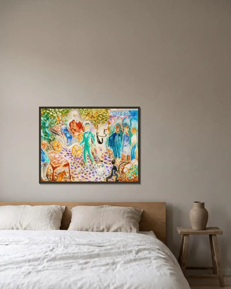 Pařížská ulice, Nils Dardel v rámu na stěně