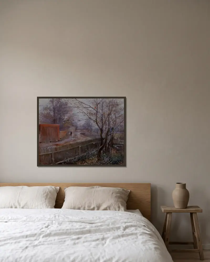 Herbst, Varberg von Nils Kreuger gerahmt an einer Wand
