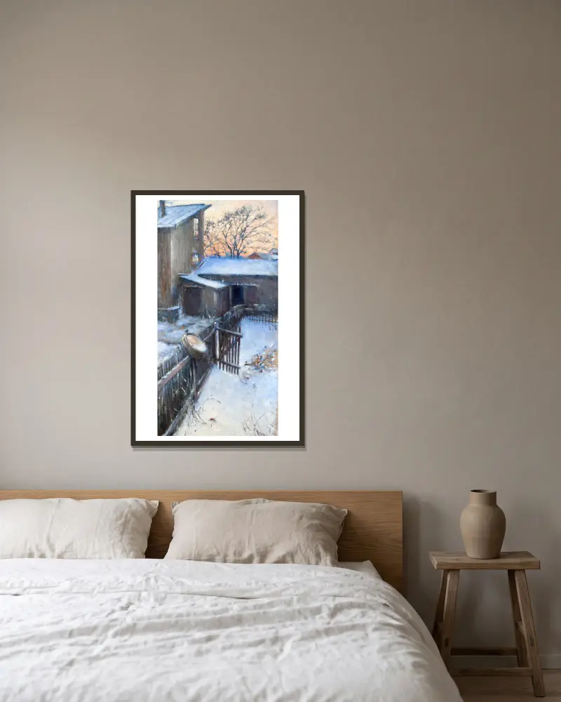 Hinterhof von Nils Kreuger gerahmt an einer Wand