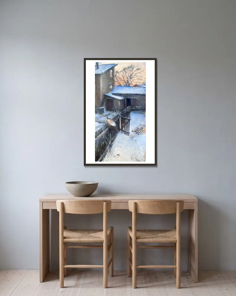 Hinterhof von Nils Kreuger gerahmt an einer Wand