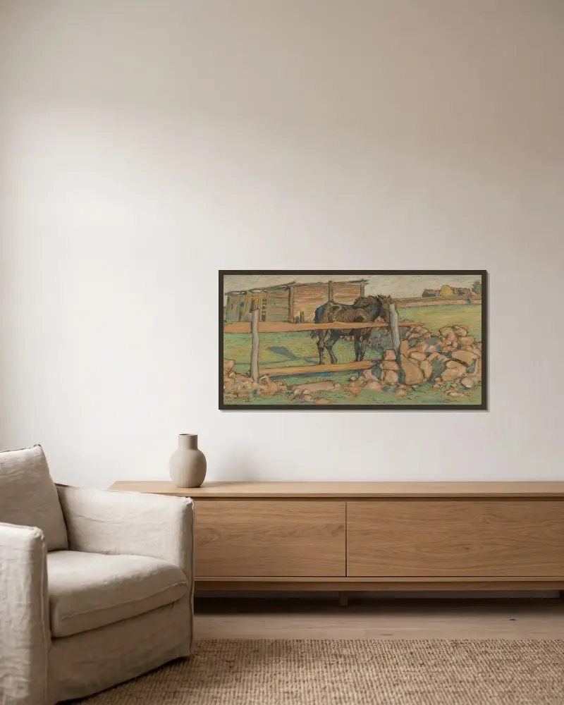 Eingeschlossen von Nils Kreuger gerahmt an einer Wand