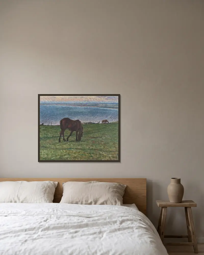 Abend im August von Nils Kreuger gerahmt an einer Wand