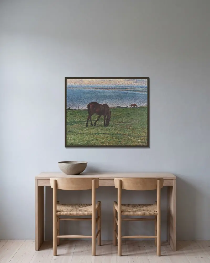 Abend im August von Nils Kreuger gerahmt an einer Wand