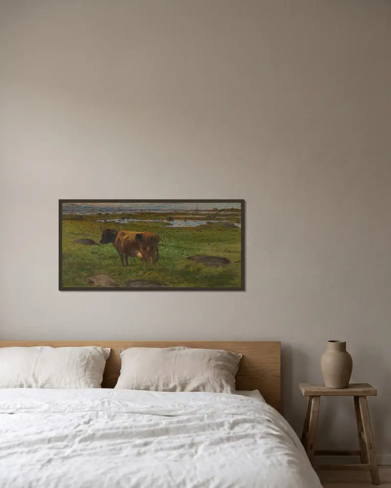 Abend von Nils Kreuger gerahmt an einer Wand