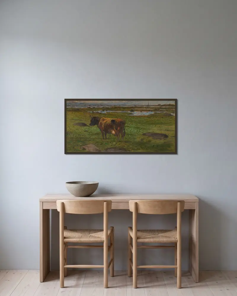 Abend von Nils Kreuger gerahmt an einer Wand