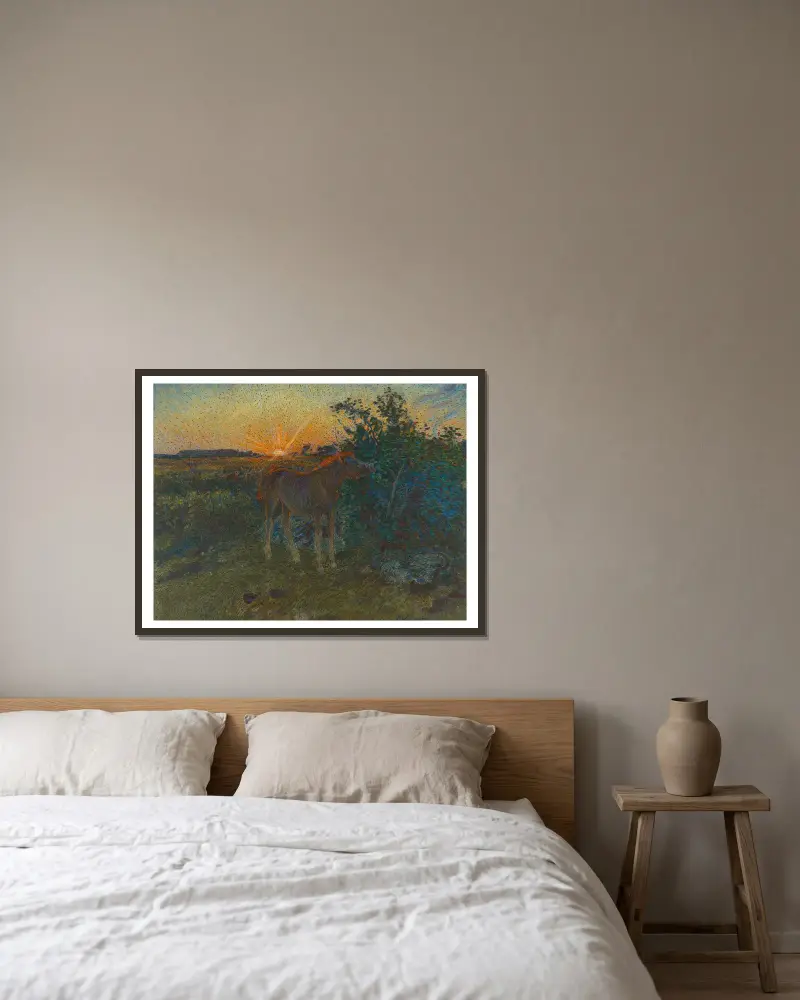 Fohlen von Nils Kreuger gerahmt an einer Wand