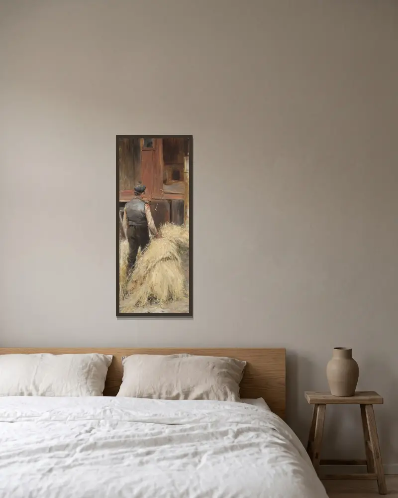 Heumahd von Nils Kreuger gerahmt an einer Wand
