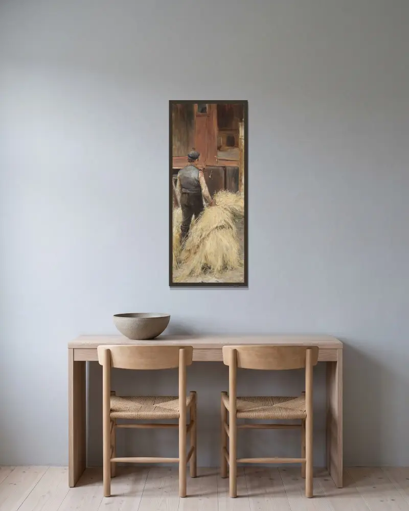 Heumahd von Nils Kreuger gerahmt an einer Wand