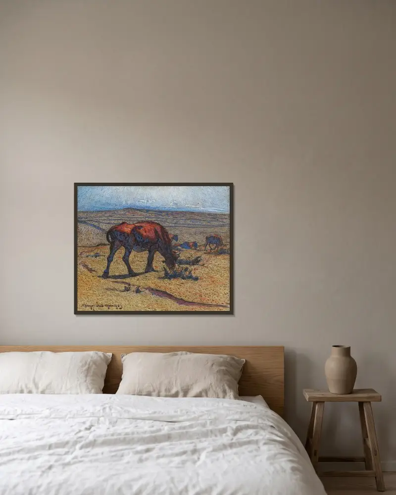 Heiffers von Nils Kreuger gerahmt an einer Wand