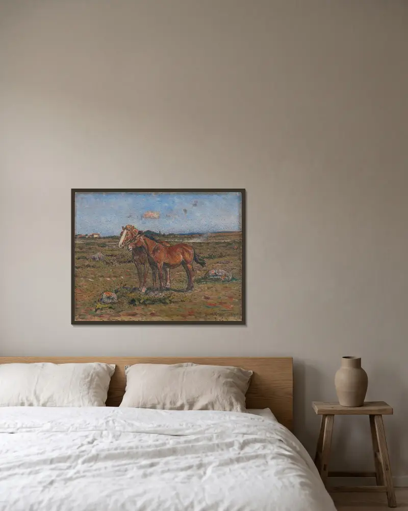 Im Wind von Nils Kreuger gerahmt an einer Wand
