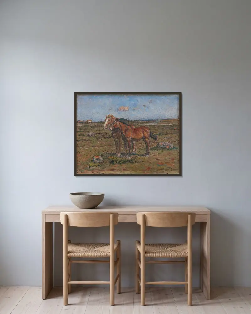 Im Wind von Nils Kreuger gerahmt an einer Wand