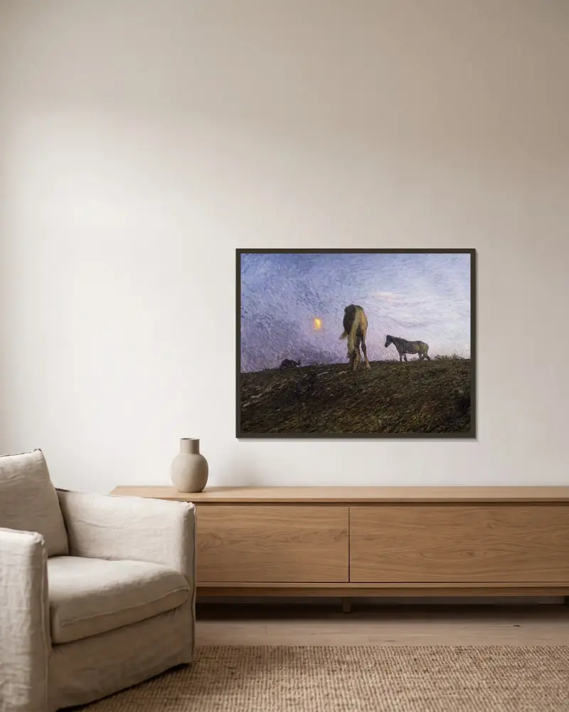 Dämmerung von Nils Kreuger gerahmt an einer Wand