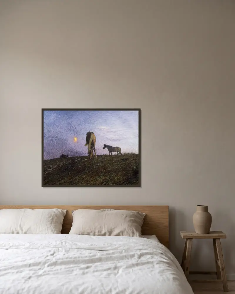 Dämmerung von Nils Kreuger gerahmt an einer Wand