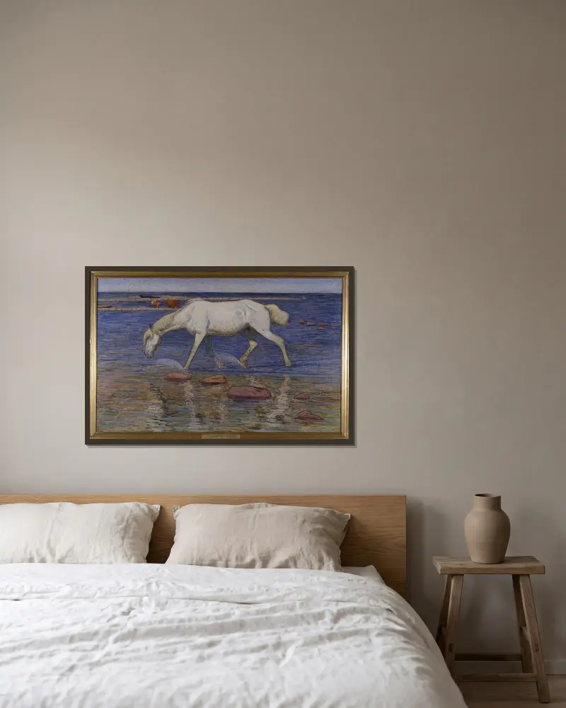 Auf steinigem Grund von Nils Kreuger gerahmt an einer Wand