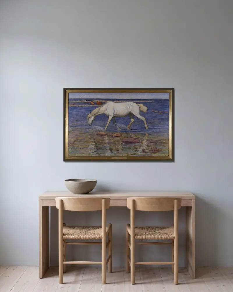 Auf steinigem Grund von Nils Kreuger gerahmt an einer Wand