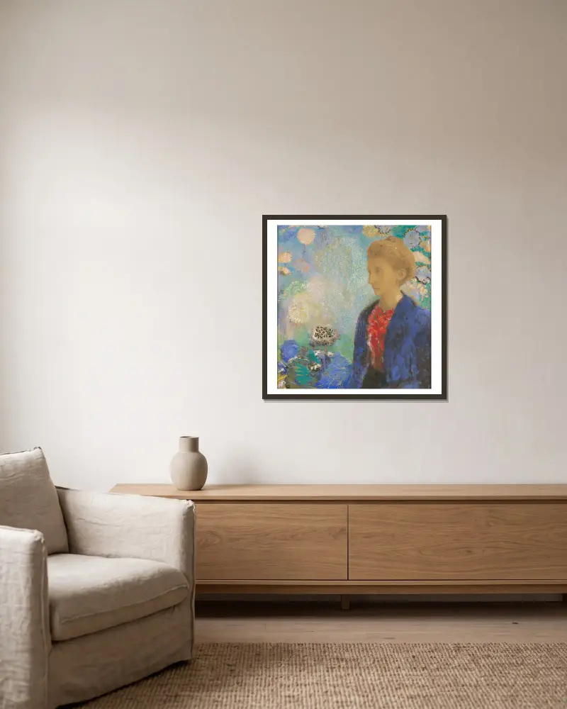 Baronne de Domecy, Odilon Redon w ramie na ścianie