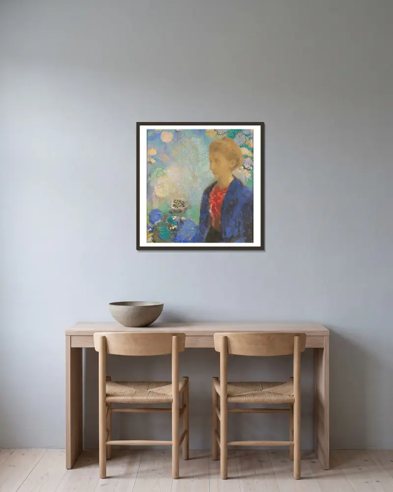 Baronne de Domecy, Odilon Redon w ramie na ścianie