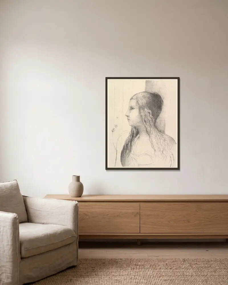 Brunhilda (Ragnarök), Odilon Redon v rámu na stěně