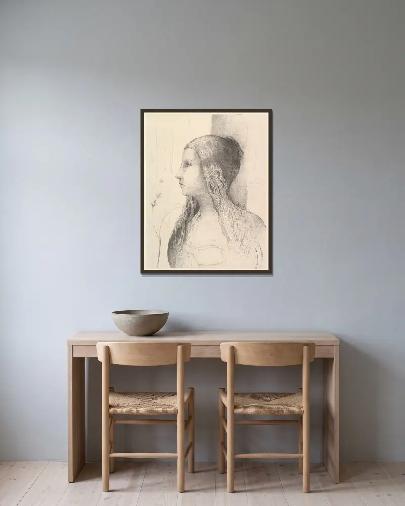Brunhilda (Ragnarök), Odilon Redon v rámu na stěně
