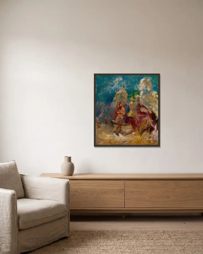 Kentauři, Odilon Redon v rámu na stěně
