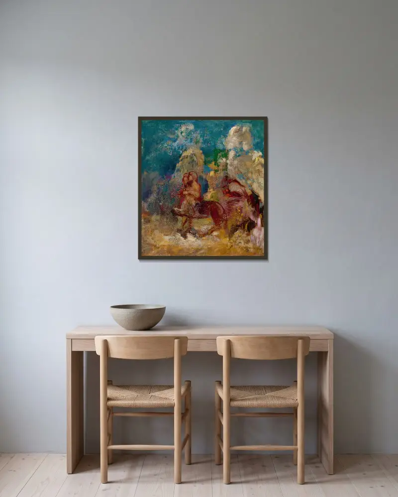 Kentauři, Odilon Redon v rámu na stěně