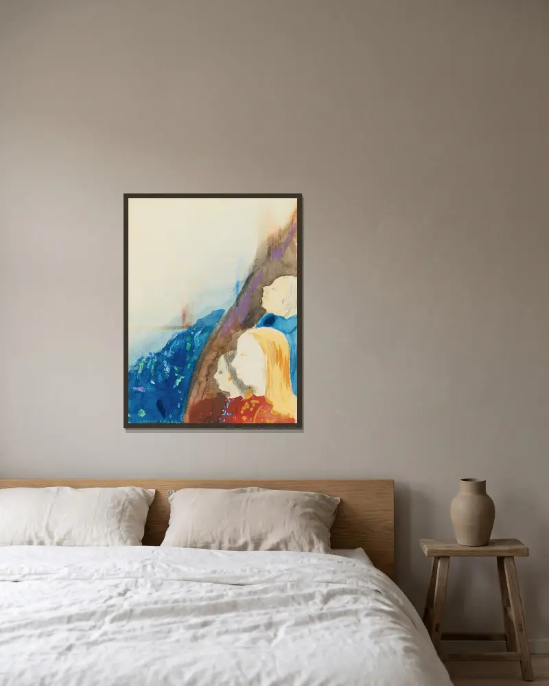 Kontemplacja, Odilon Redon w ramie na ścianie
