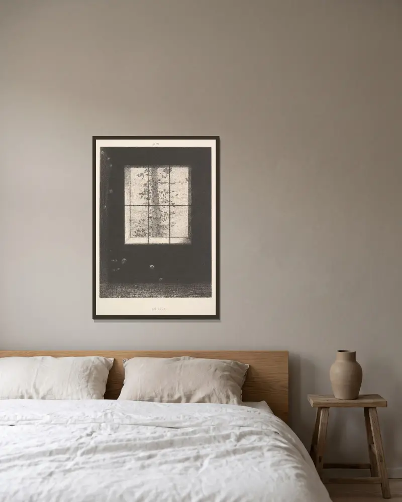 Day (Le Jour), from the series, Dreams (Songes), plate VI av Odilon Redon inramad på en vägg