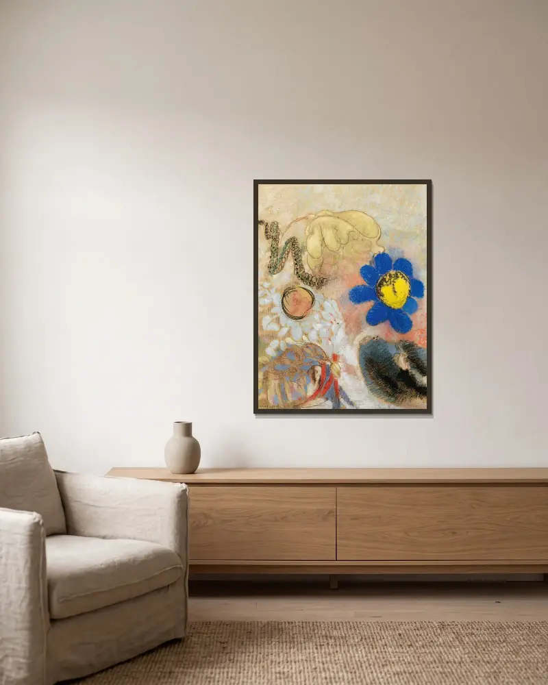 Mořská květena, Odilon Redon v rámu na stěně