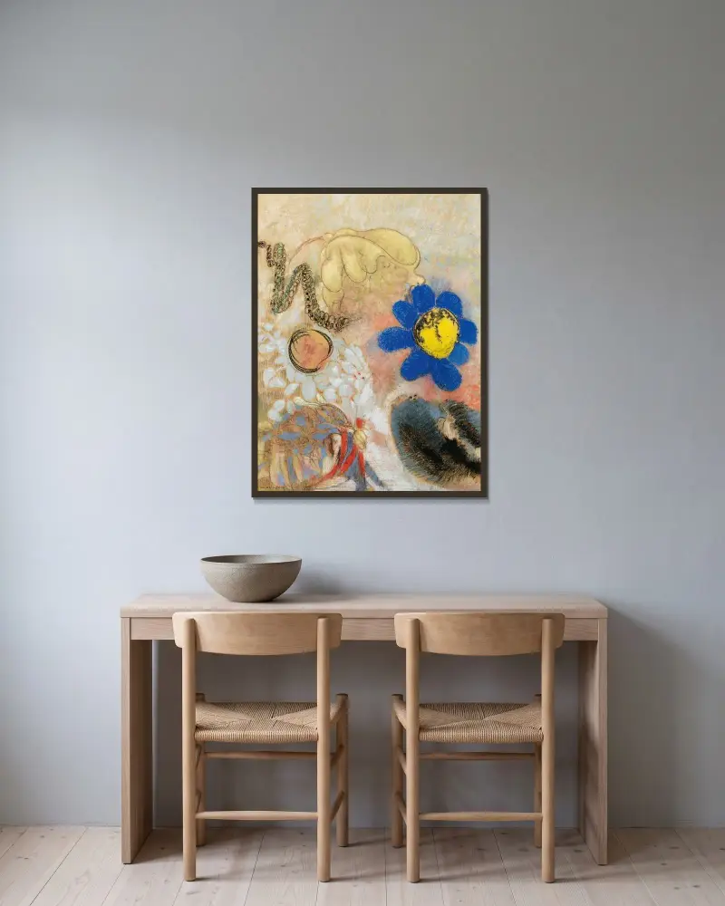 Mořská květena, Odilon Redon v rámu na stěně