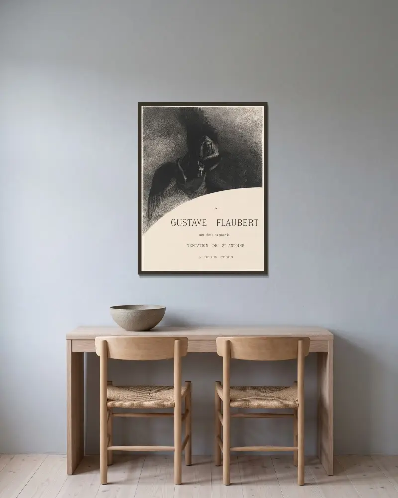 Frontispis, Odilon Redon v rámu na stěně