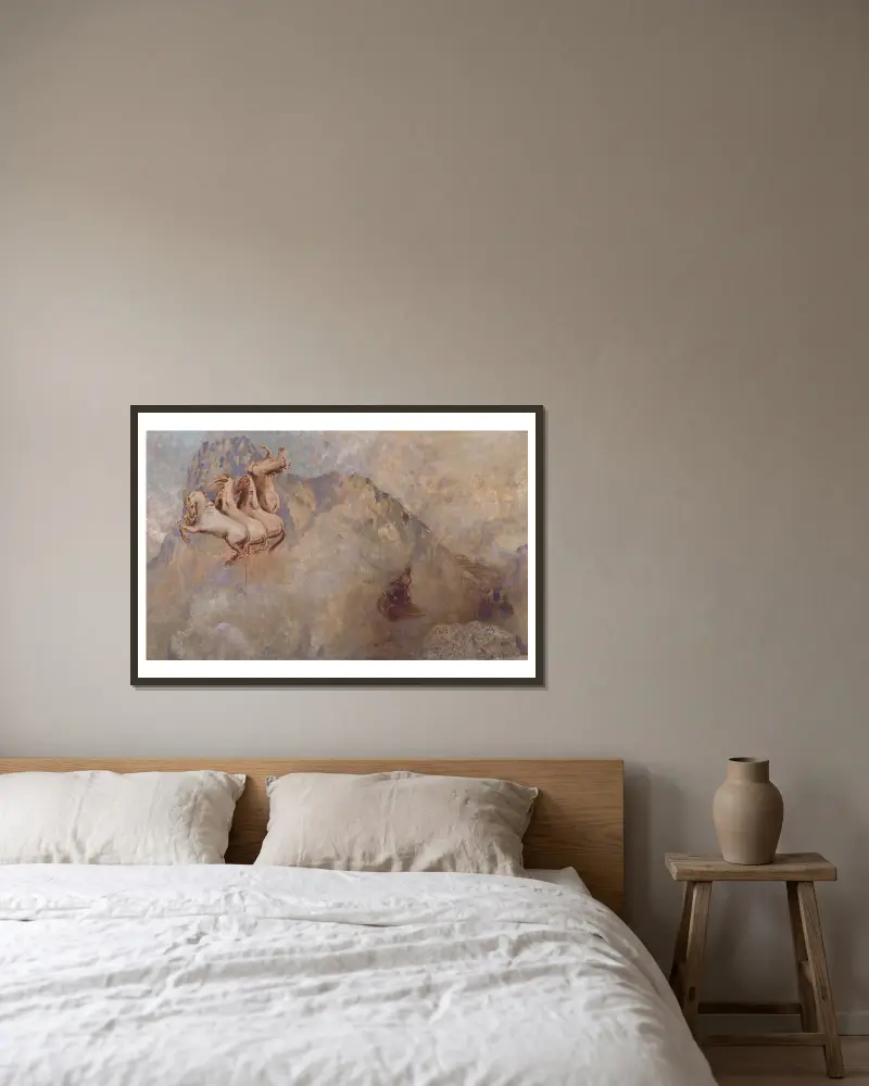 Vůz Slunce, Odilon Redon v rámu na stěně