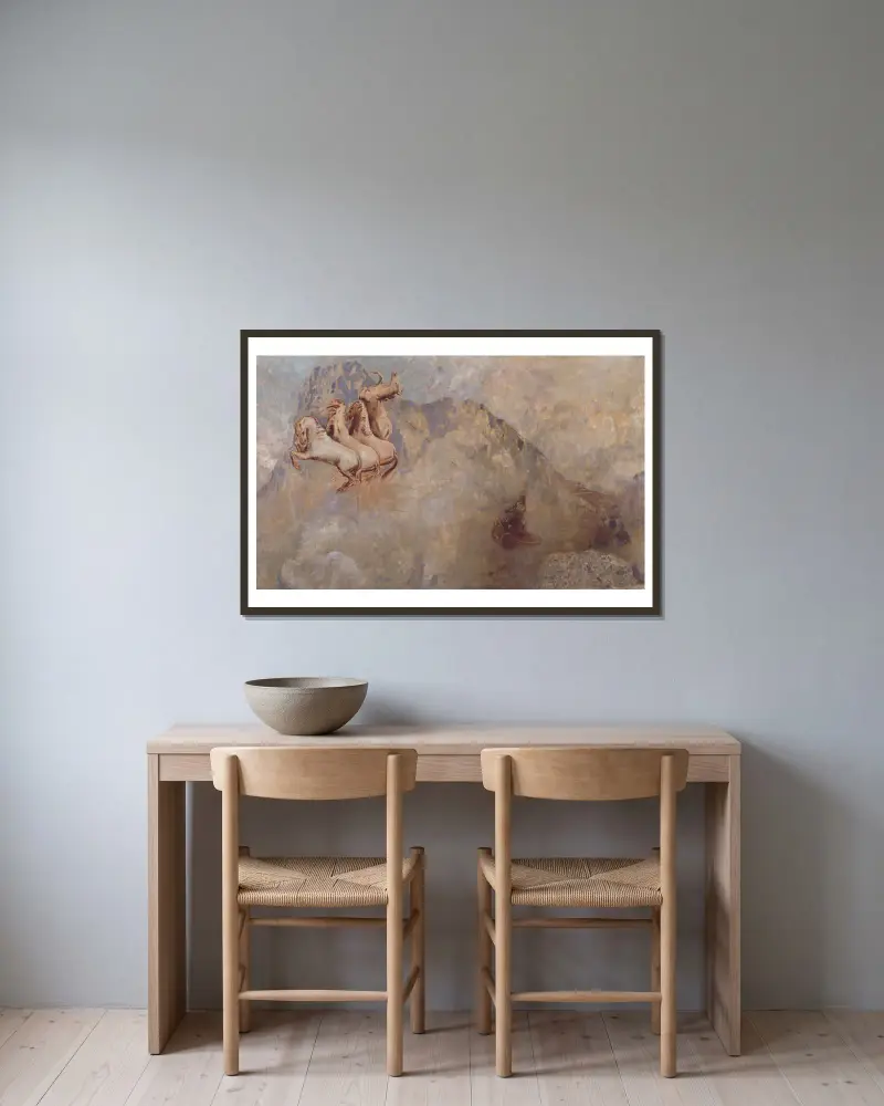 Vůz Slunce, Odilon Redon v rámu na stěně