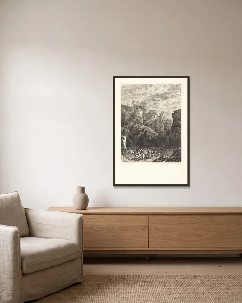 Vadstället, Odilon Redon v rámu na stěně