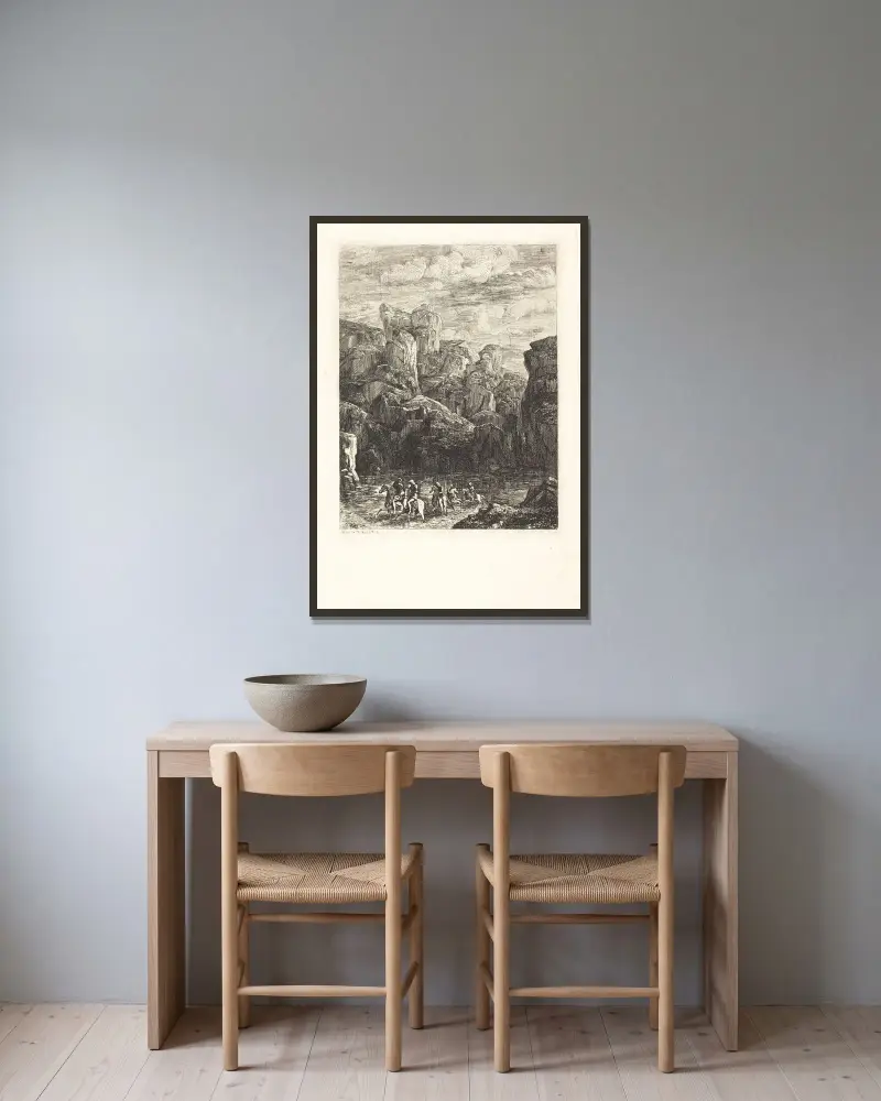 Vadstället, Odilon Redon v rámu na stěně