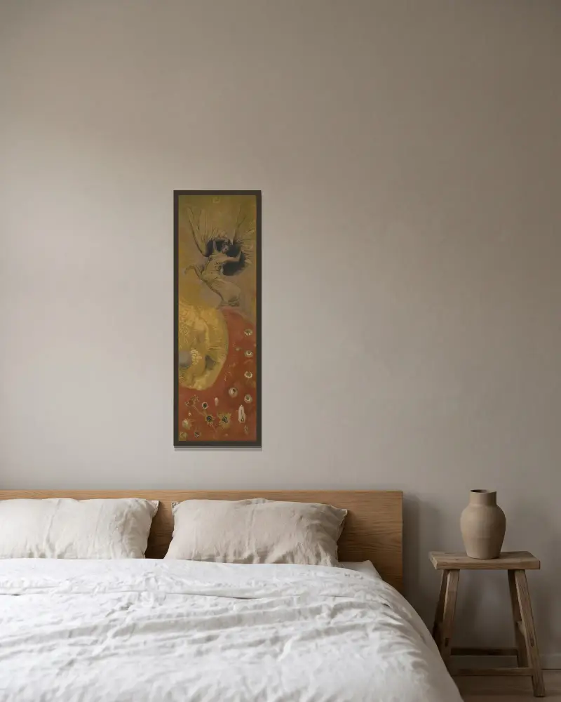 Świat chimery, Odilon Redon w ramie na ścianie