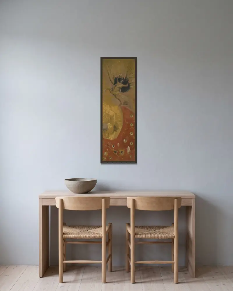 Świat chimery, Odilon Redon w ramie na ścianie