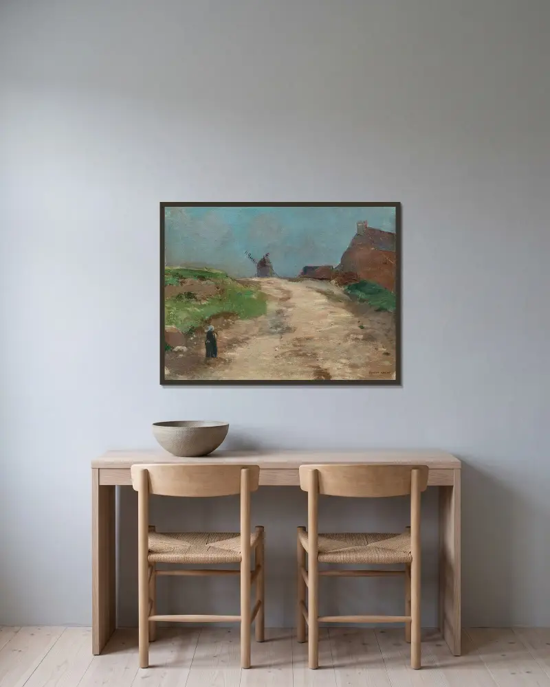 Morgat, Odilon Redon w ramie na ścianie