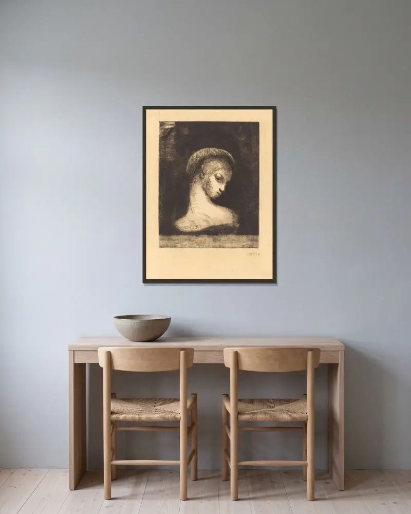 Perversita, Odilon Redon v rámu na stěně