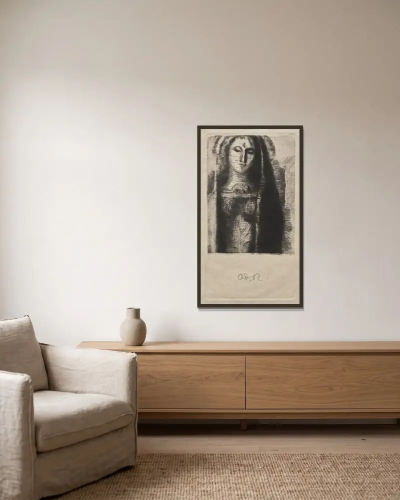 Księżniczka Maleine (Mała Madonna), Odilon Redon w ramie na ścianie