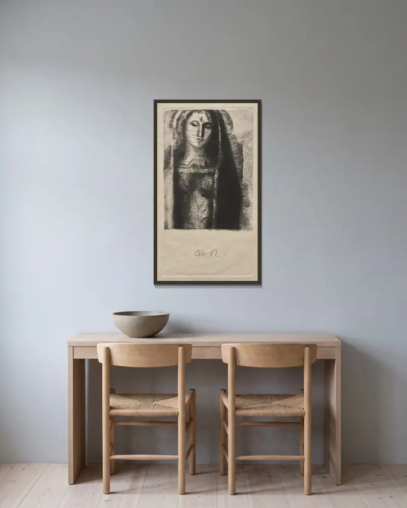 Księżniczka Maleine (Mała Madonna), Odilon Redon w ramie na ścianie