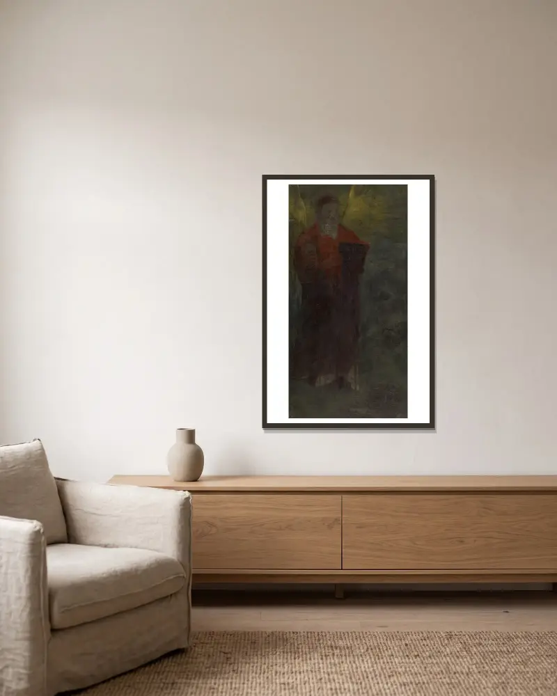 Prophet von Odilon Redon gerahmt an einer Wand