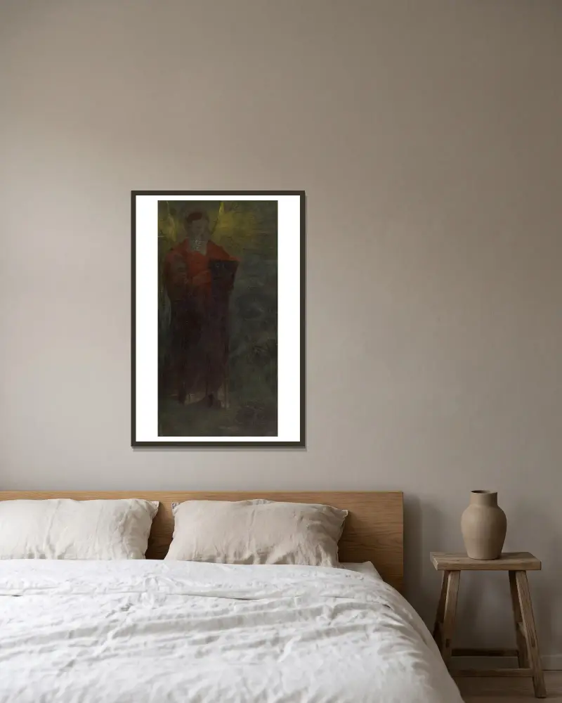 Prophet von Odilon Redon gerahmt an einer Wand