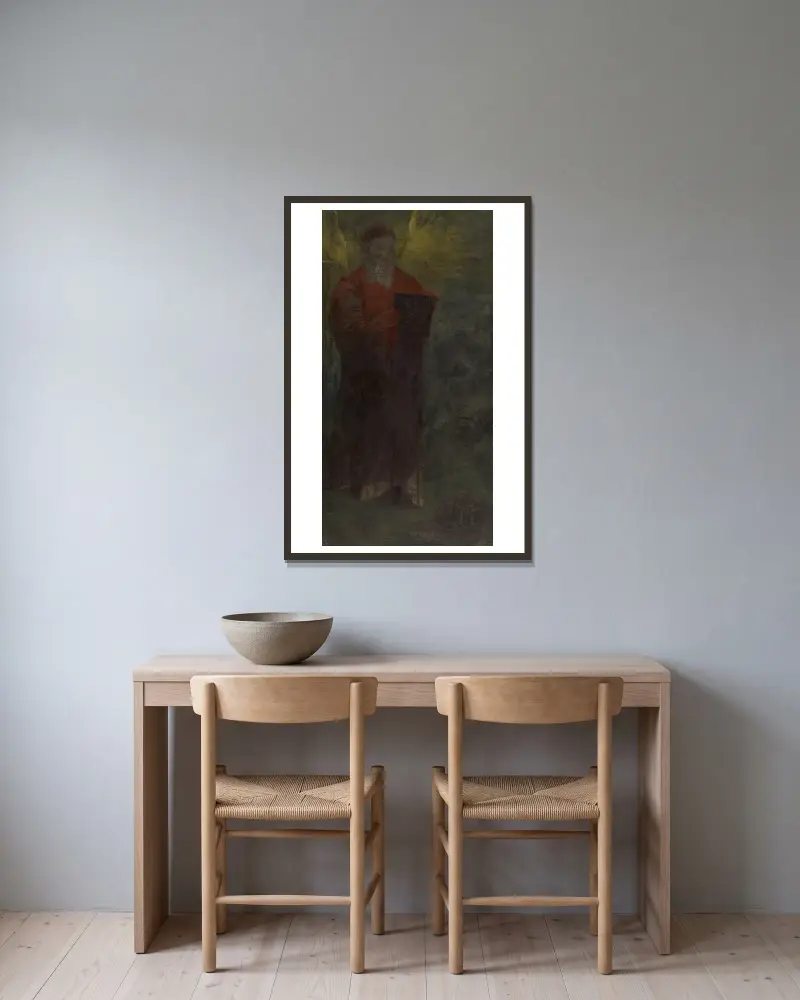 Prophet von Odilon Redon gerahmt an einer Wand