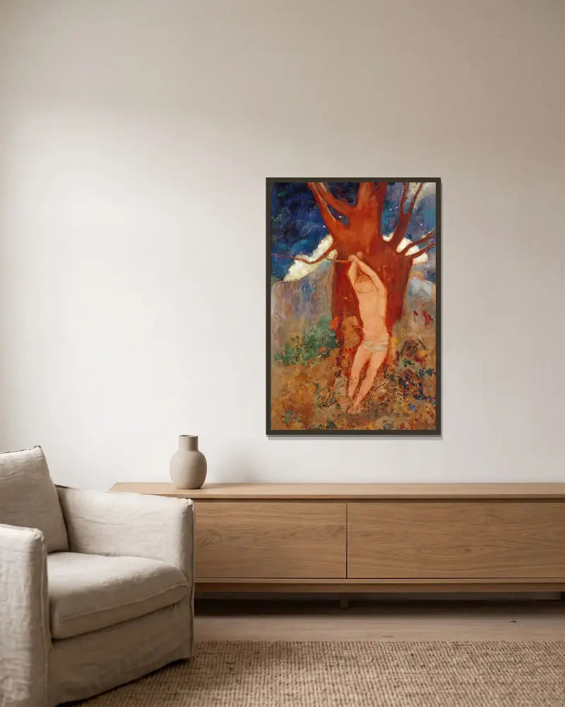 Święty Sebastian, Odilon Redon w ramie na ścianie