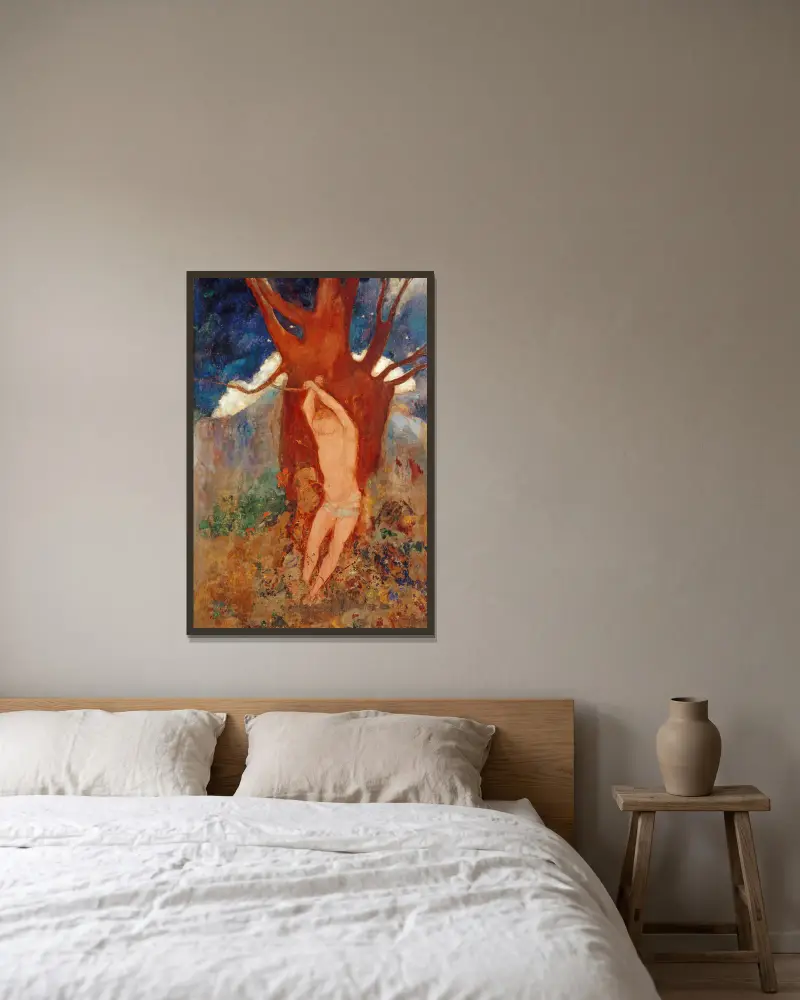 Święty Sebastian, Odilon Redon w ramie na ścianie